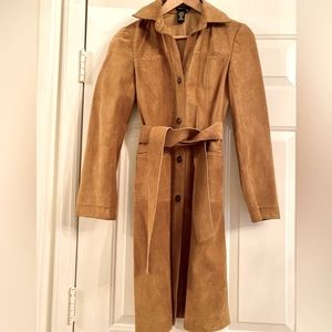 Vintage Leather Trench Coat